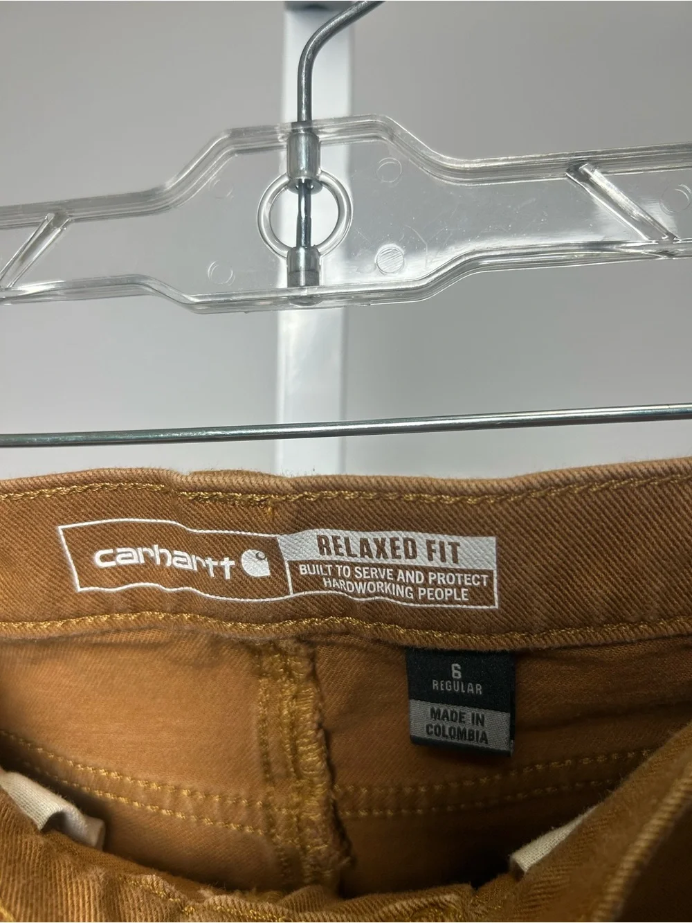 Carhartt Straight Leg Work Pants - Carhartt Brown - Picture 4 of 10